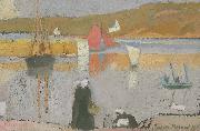 Emile Bernard Le port a France oil painting artist